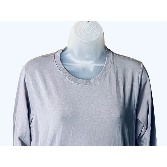 NWT Lemon & Bloom by Grey State Long Sleeve Ruched Knit Dress Sz XL Sustainable - Picture 5 of 6